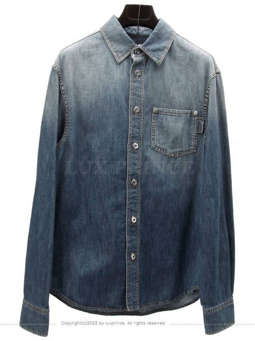 Bottega Veneta Washed denim basic shirt 1005hv