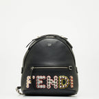 FENDI Mini Lux Backpack 8BZ038 Black Multicolor Ladies