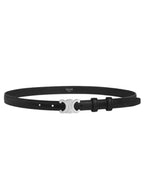 CELINE Triomphe Small Taurillon Leather Belt Black