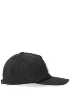 Fendi FF Logo Jeans Ball Cap Black