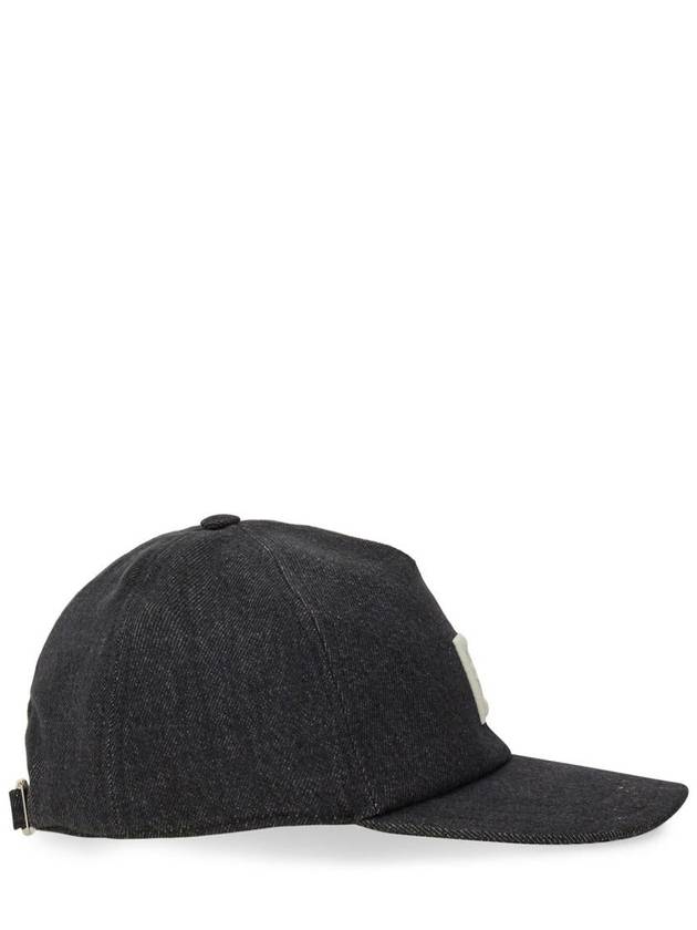 Fendi FF Logo Jeans Ball Cap Black