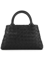 Bottega Veneta Intrecciato Leather Tote Bag Black