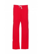 CELINE Double Face Drawstring track pants red