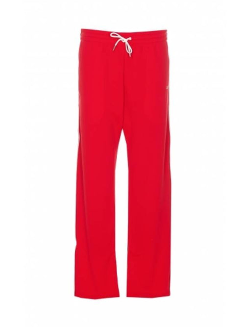 CELINE Double Face Drawstring track pants red