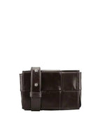 Bottega Veneta Intrecciato Cassette Mini Cross Bag Brown