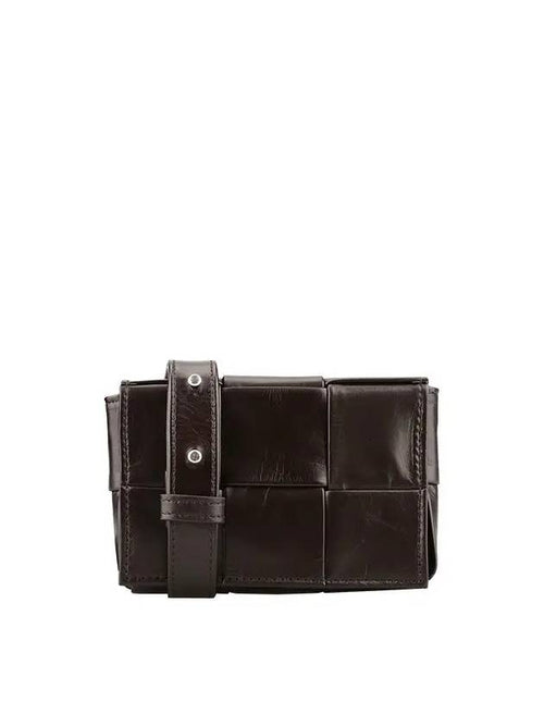 Bottega Veneta Intrecciato Cassette Mini Cross Bag Brown