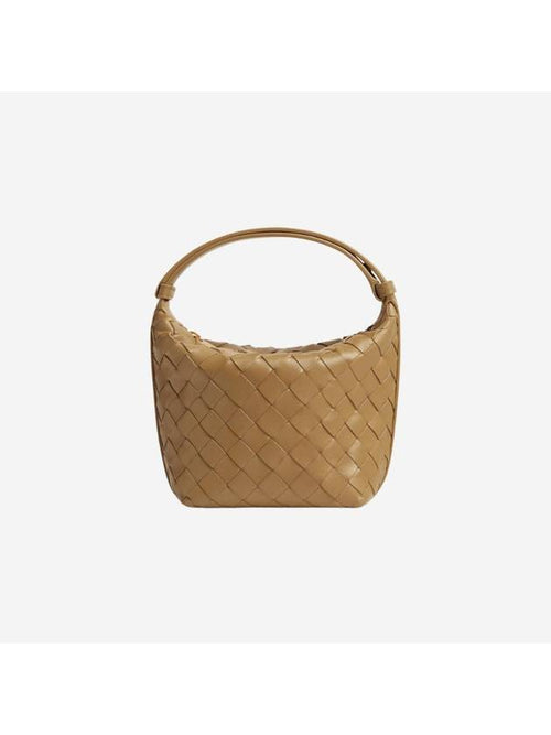 Bottega Veneta Candy Wallis Shoulder Bag Dark Plaline