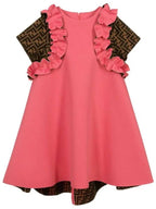 Fendi Kids Women s Ruffle One Piece JFB409 A8LG F18B2