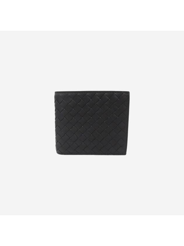 Bottega Veneta Intrecciato Coin Pocket Half Wallet Black