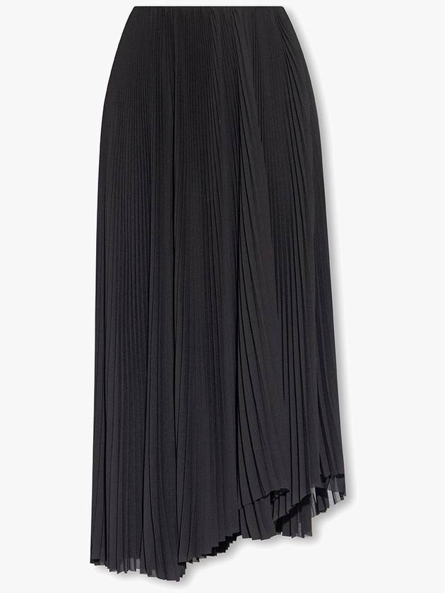 Balenciaga Pleated Skirt Women's Black