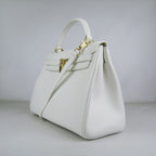 Hermes Kelly 32cm Togo Leather Handbag 6108 White Golden