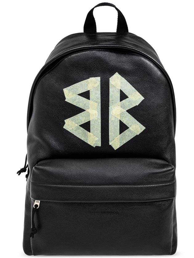 Balenciaga Balenciaga Leather Backpack, Men's, Black