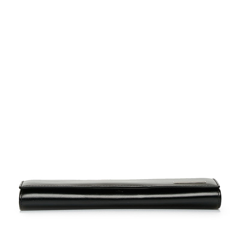 Fendi Double Folded Wallet 2266 Black Leather  Fendi