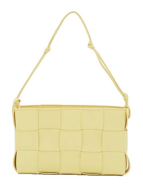 Bottega Veneta Cassette Strap Shoulder Bag Yellow
