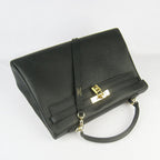 Hermes Kelly 35cm Togo Leather Handbag Black/Golden