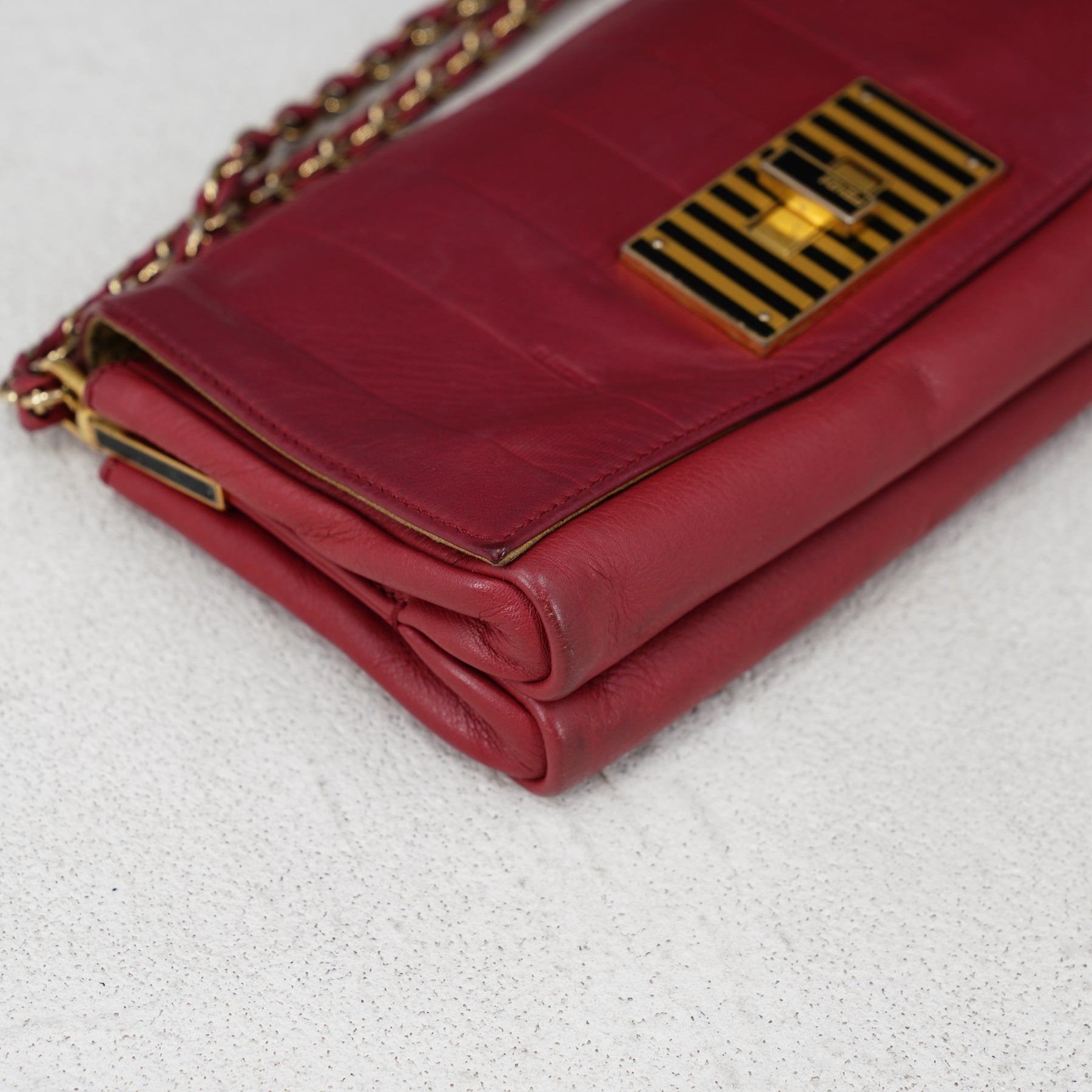 Fendi Leather Clia Crossbody Bag - '10s