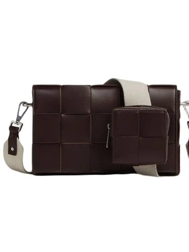 Bottega Veneta Cassette Versatil Strap Cross Bag Brown