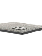 Fendi FF Baguette Logo Leather Card Wallet Grey