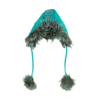 Fendi Aviator Winter Fox Fur Hat - Blue
