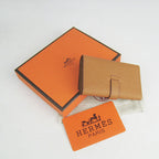 Hermes Wallet H022 Ladies Cow Leather Coffee