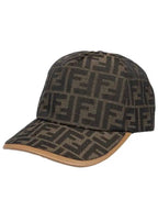 Fendi FF Monogram Ball Cap Brown