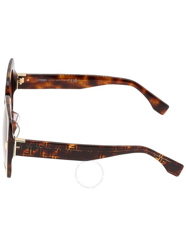 Fendi Fendi Brown Gradient Square Ladies Sunglasses FE40036U 55F 53