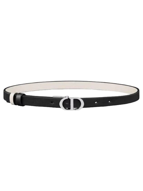 30 Montaigne Reversible Leather Belt Black Dior