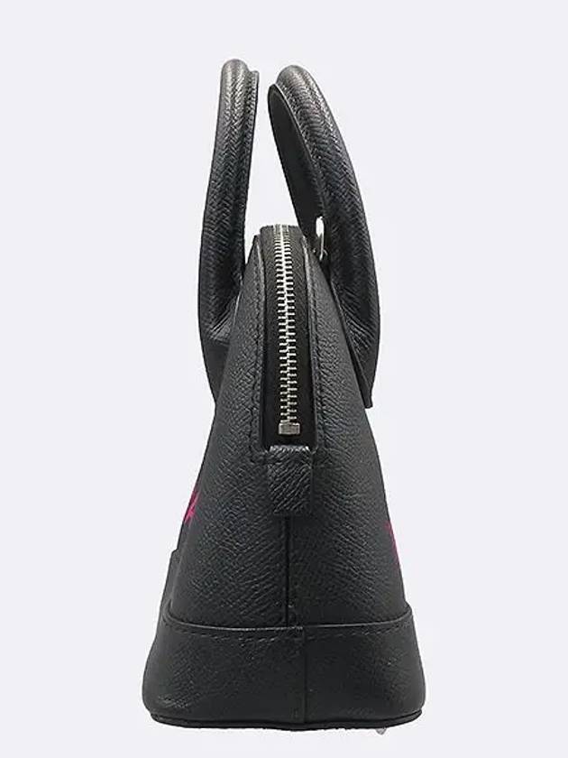 Balenciaga 525050 Black Leather Logo Printing Bill Top Tote Bag Shoulder Strap