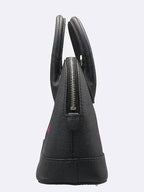 Balenciaga 525050 Black Leather Logo Printing Bill Top Tote Bag Shoulder Strap