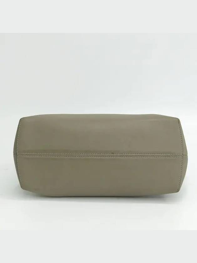 Fendi 8BL125 Gray Color Leather By The Way Large Tote Bag Shoulder Strap 2WAY