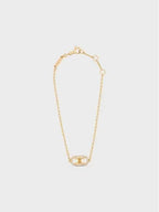 CELINE Maillon Triomphe Diamonds Bracelet Gold