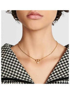 Petit CD Pearl Necklace Gold Dior