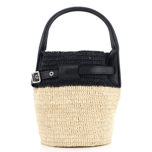 Celine Big Bag Bucket Woven Raffia Nano