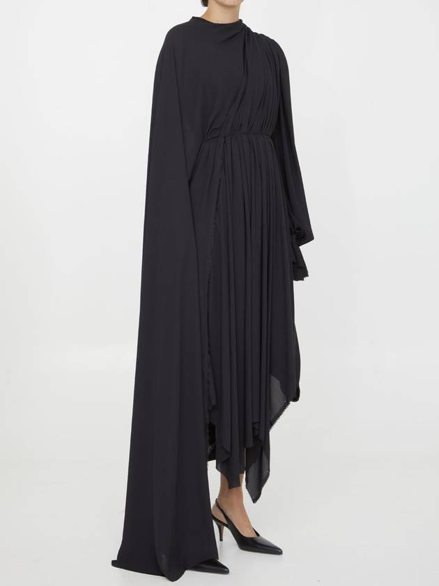 Balenciaga black all in asymmetrical dress 768709TGO081000 B0560955650
