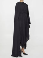Balenciaga black all in asymmetrical dress 768709TGO081000 B0560955650