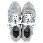 Dior B27 Low Top Sneaker in Grey Calfskin Leather