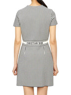 Check'n'Dior Knit Short Dress Dior
