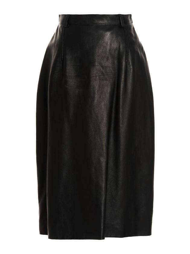 Balenciaga SS 2022 Gonna lunga pelle 697804TMS011000