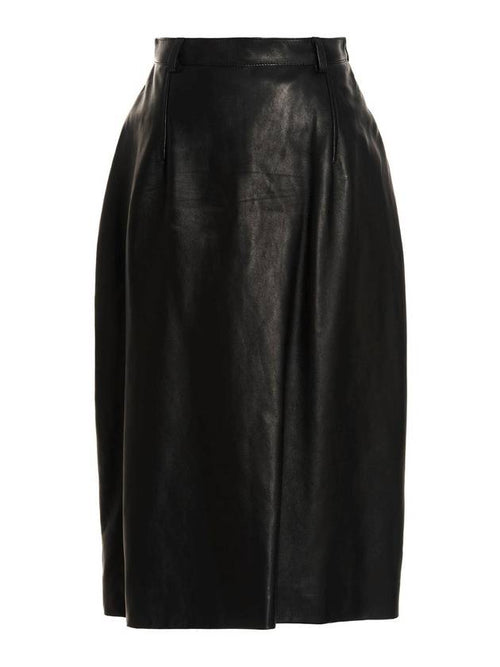 Balenciaga SS 2022 Gonna lunga pelle 697804TMS011000