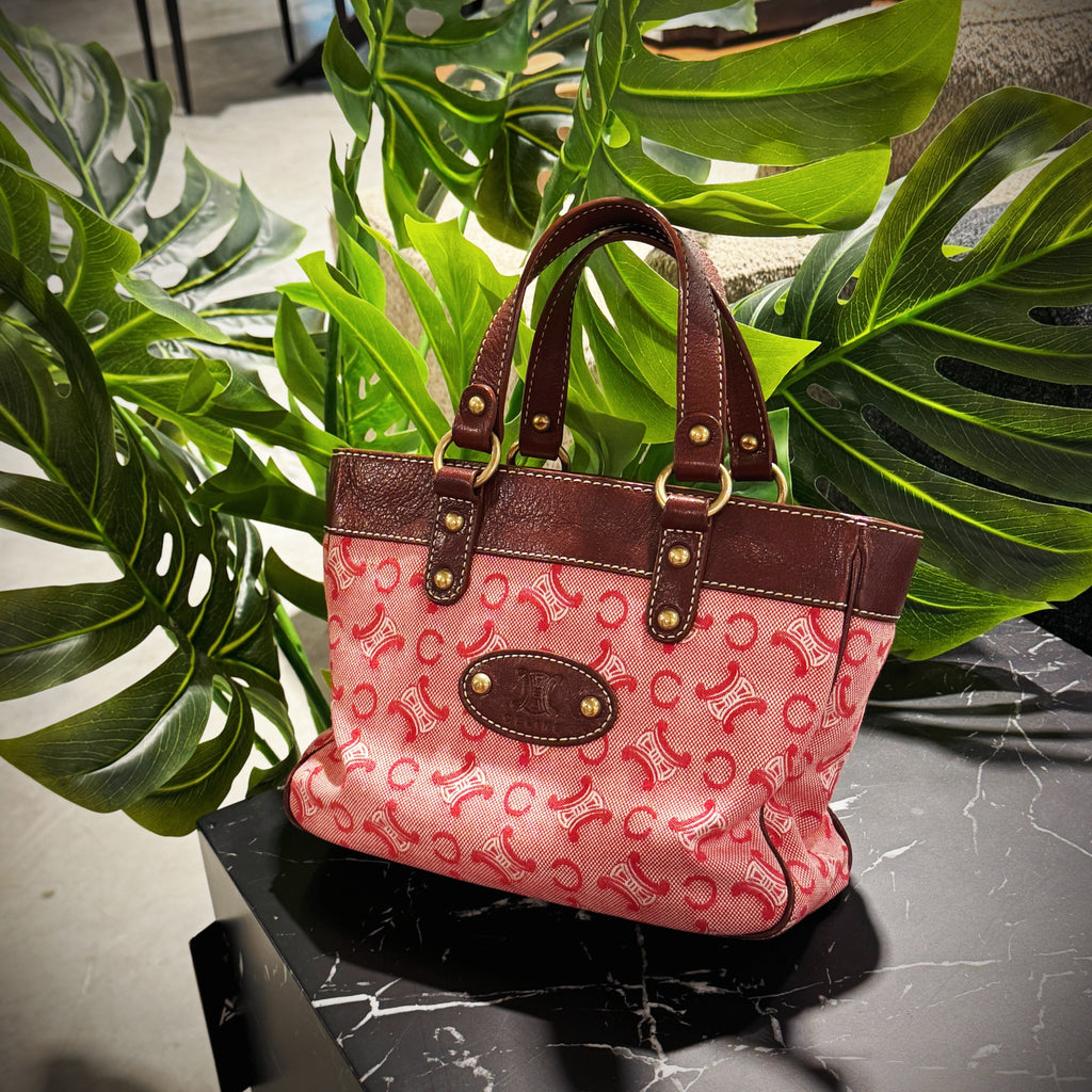 Celine vintage pink macadam tote bag TWS