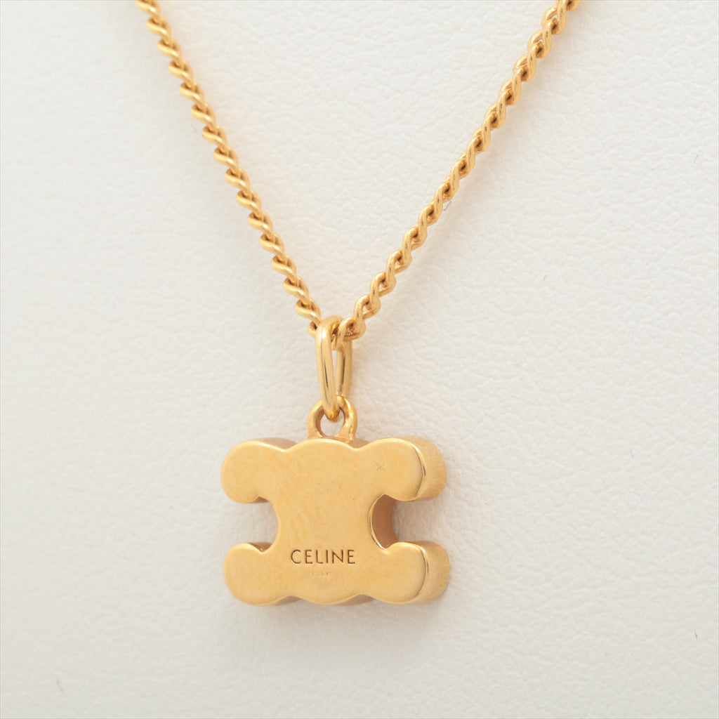 Celine Triomphe Gold Rhinestone Necklace Costume Jewellery