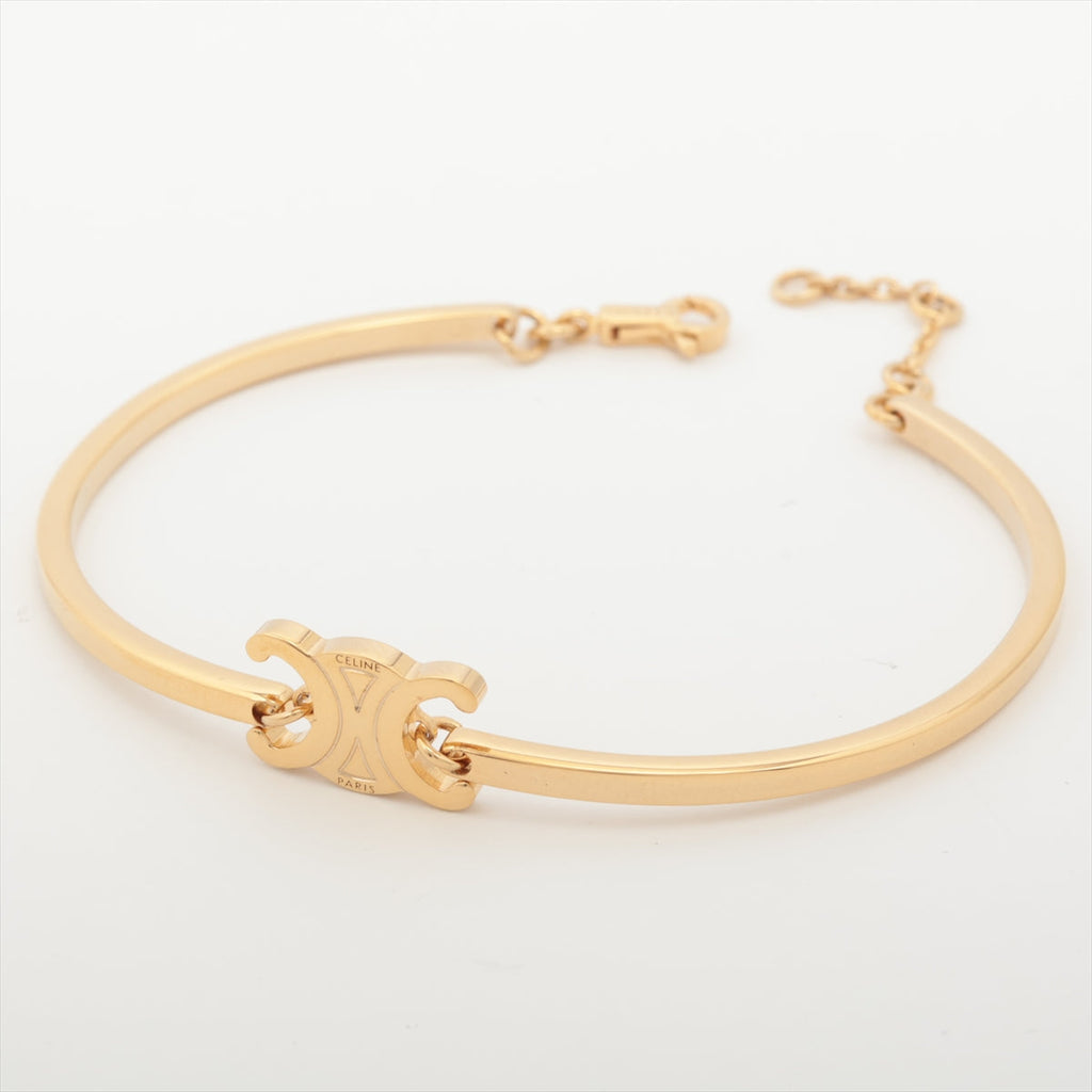 Celine Triomphe Gold Logo Bracelet