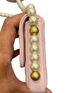 CHANEL -21S Classic Pearl Light Pink Small Wallet On Chain Crossbody Bag