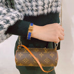 Hermes lizard hinged bracelet