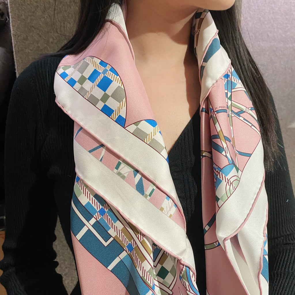 Hermes silk scarf