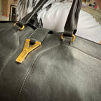 Yves Saint Laurent Black Lambskin Cabas Handbag