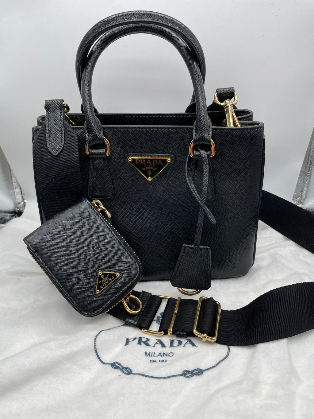 Black Ladies Prada Bag