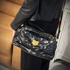 Yves Saint Laurent Black Patent Leather Bag TWS