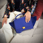 Celine Medium Calfskin & Suede Leather Trapeze bag TWS