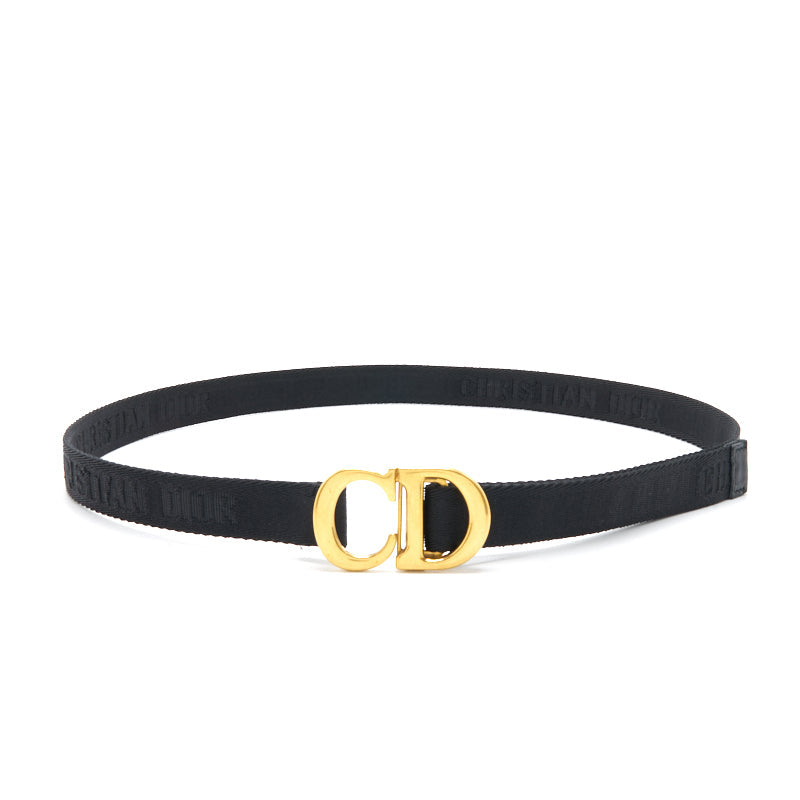 Dior Saddle Belt Black Jacquard